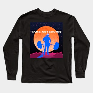 Anatoly- take asteroids - blue Long Sleeve T-Shirt